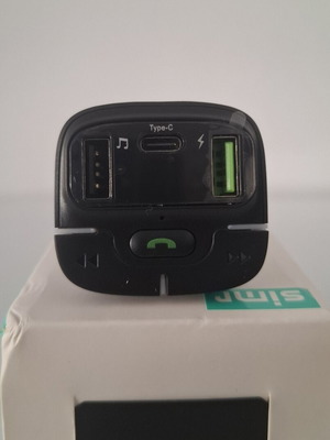 FM Transmitter Bluetooth αυτοκινήτου SINR W1 USB & Type-C καινούργιο