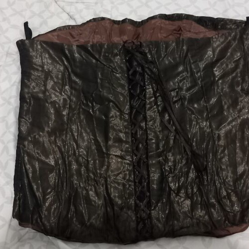 Corset bustier with laces, new, size M/L, bronze color