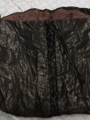 Corset bustier with laces, new, size M/L, bronze color