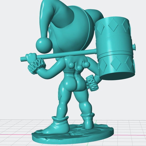 3D Harley Quinn model unpainted new, 10 centimeters