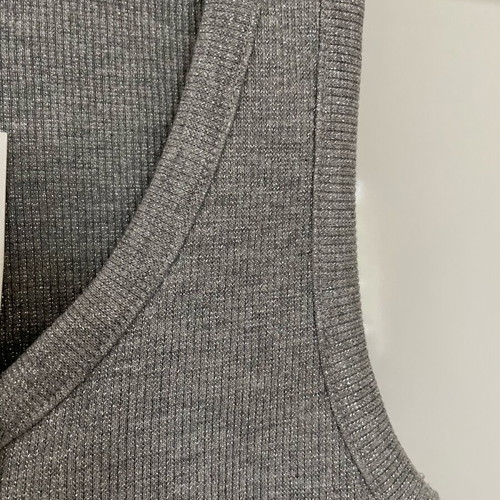 Zara lurex bodysuit new, medium, gray