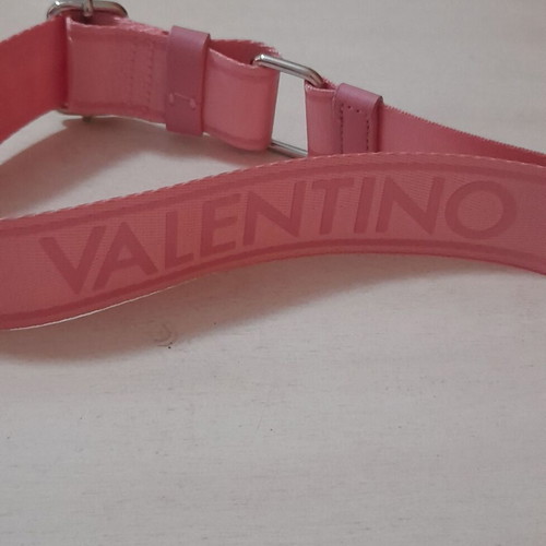 Valentino Bags fabric bag strap new, pink and silver