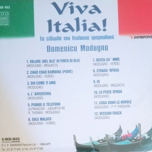 Viva Italia 10 CD used, idols of Italian song