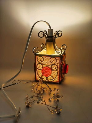 Retro Swedish ceiling lamp used, vintage design