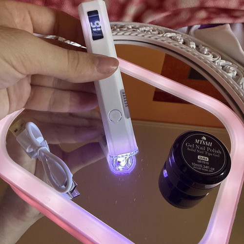 LED UV Nail Lamp and Gel Nail Polish Set like new