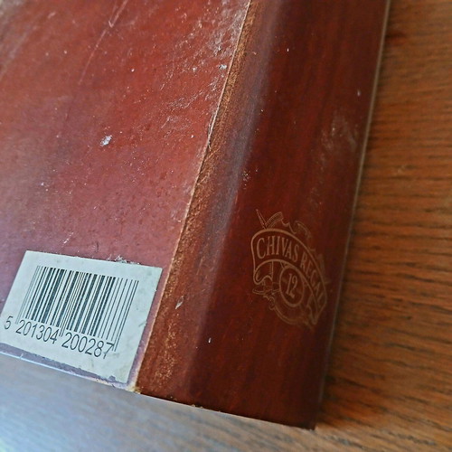 Wooden Chivas Regal collectible box used