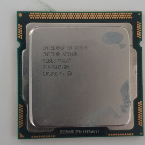 Intel Xeon X3430 Quad Core 2.40GHz CPU used
