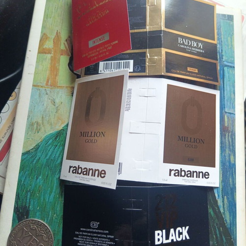 Mini men's perfume discovery set used, 10 pieces with Tom Ford and more