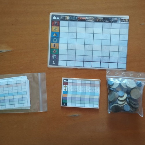7 Wonders board game with Manneken Pis and Catan expansions, Repos