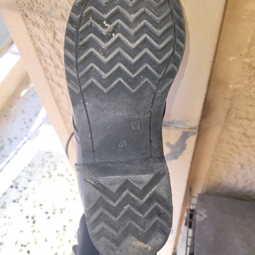 Greek army boots used, size 43, black