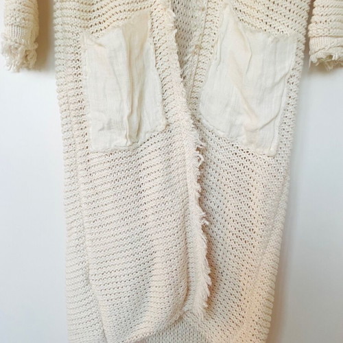 Free People Woodstock long cardigan like new, cotton