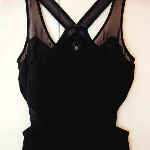 Black maxi dress with cutouts used