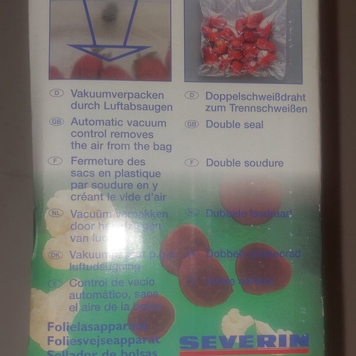 Severin Folio Vacuum Sealer like new