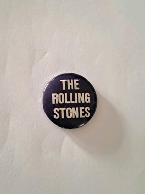 Vintage purple The Rolling Stones pin used