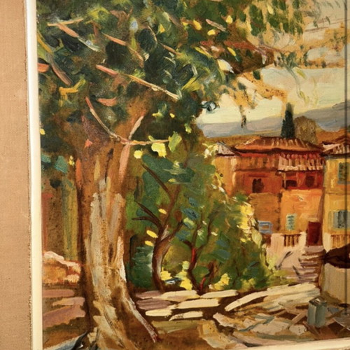 Periklis Vyzantios painting landscape like new