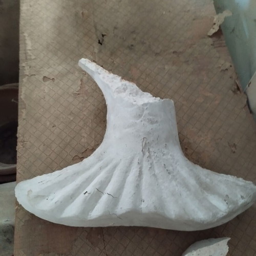 Cement mermaid statue, 110-120 cm height, tail damage