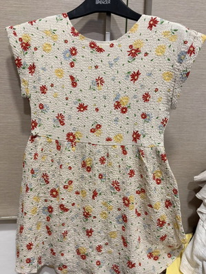 Benetton dress for 7-8 years old, used, multicolored