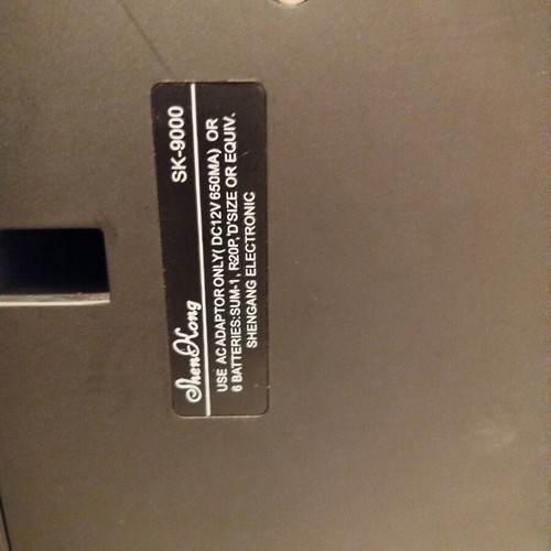 SK9000 keyboard used, one key not working