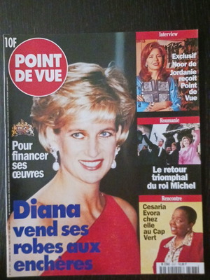 Point de Vue magazine Princess Diana March 1997