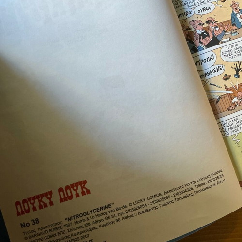 Lucky Luke Nitro Glycerin comic book No 38