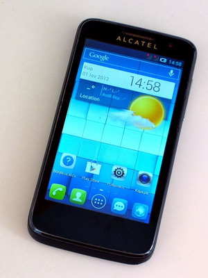 Alcatel One Touch M'Pop Android smartphone μεταχειρισμένο, μαύρο