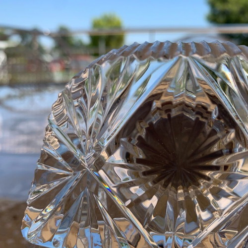 English crystal table clock like new
