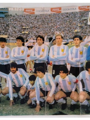 Αφίσα Μπλεκ Εθνική Αργεντινής Μουντιάλ 1986 σαν καινούργιο