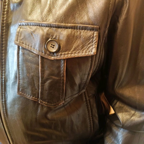 La Pelle leather men's jacket like new, size XXL, brown black