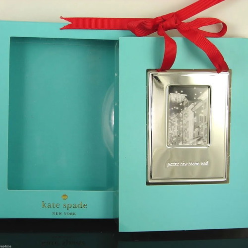 2 silver photo frames Kate Spade by Lenox Picture Frame Ornament 7 х10 dimension
