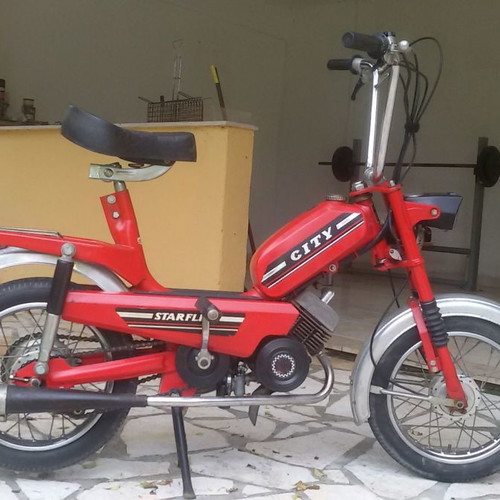 AB Moto 1974 used, 49 cc, red, almost new