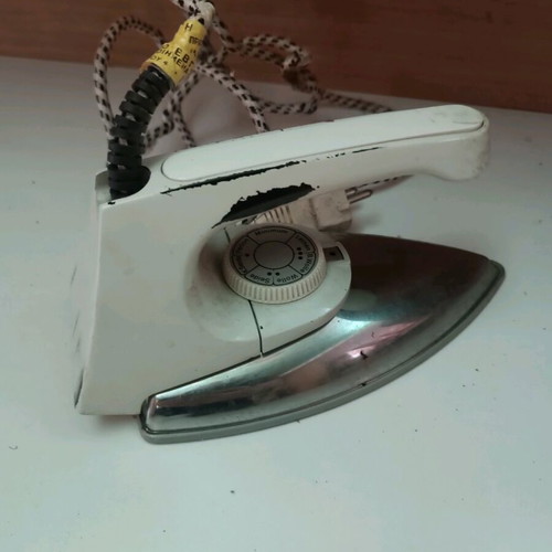 Siemens electric iron used, vintage