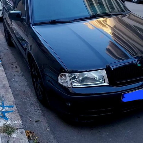 Skoda Octavia used, petrol, black sedan
