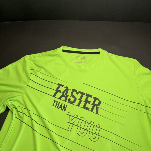 Energetics Nion T-shirt like new, men's size M, black and green