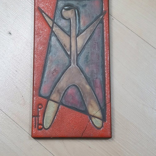 Ceramic tile Panos Valsamakis with crack like new