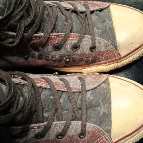 Converse All Star vintage American flag γκρι 44 σε άριστη κατάσταση