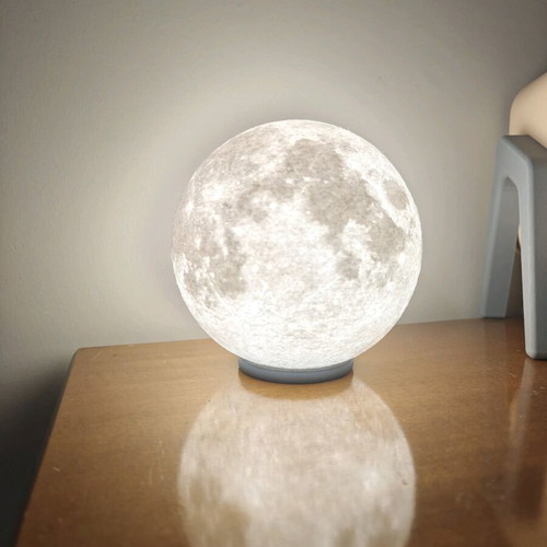 3D Printed Moon Light lamp like new