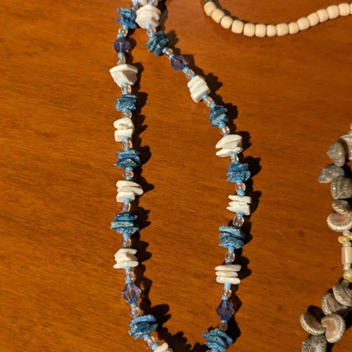 Shell necklaces pack of 3, handmade, summer design