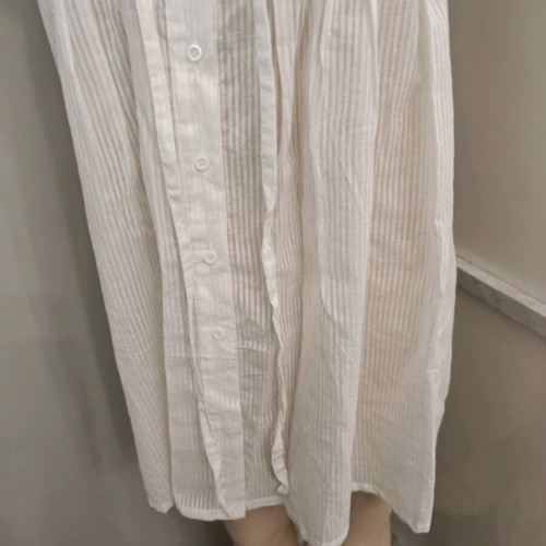Sweet Miss shirt dress white like new, long, transparent