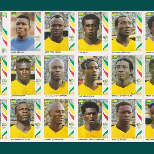 Panini World Cup 2006 Togo sticker set