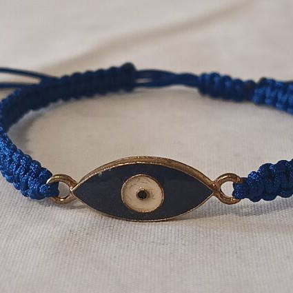 Women's bracelet blue with evil eye