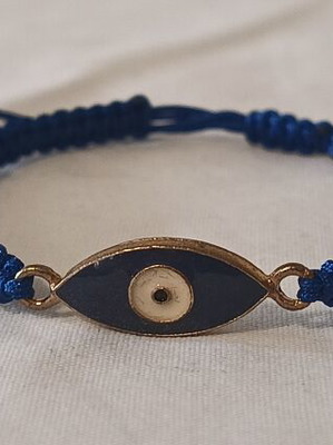Women's bracelet blue with evil eye