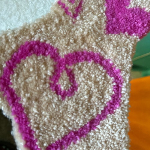 Handmade heart-shaped mirror