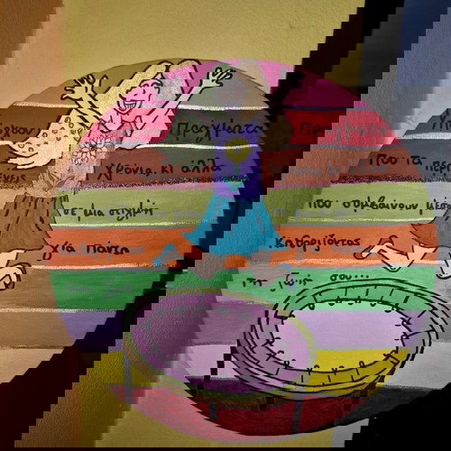 Πίνακας ζωγραφικής ζωγραφισμένος με τέμπερες