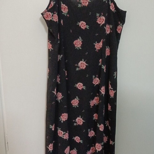 H&M Floral Midi Maxi Dress like new, size EUR44, black