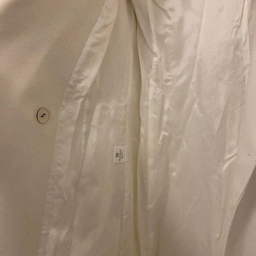 Nema coat new, white with gold embroidery on sleeves s/m