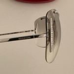Valentino vintage 90s glasses with strass like new, silver