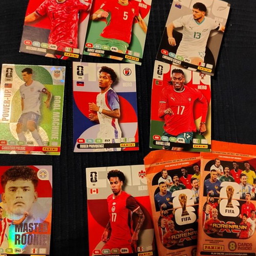 Panini Adrenalyn card pack with 8 cards and 2 sealed packets like new
