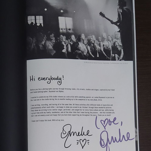 Anneke Van Giersbergen The Road To Drive photobook signed, like new
