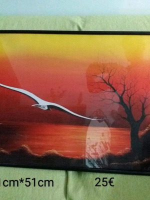 Paintings used with frames and borders