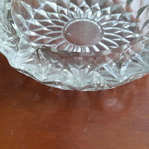 Vintage big heavy crystal ashtrays like new, set of 2
